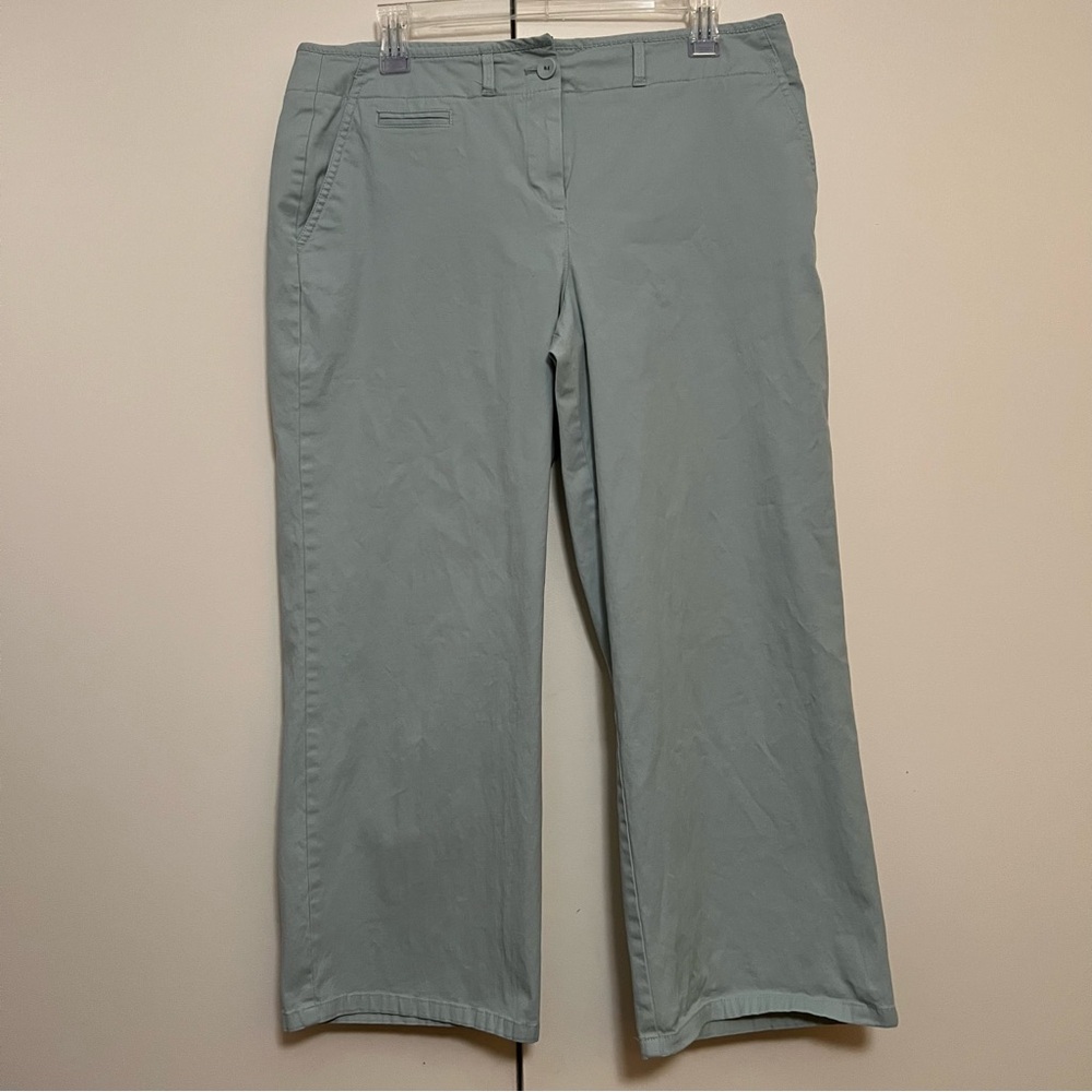 Talbots Signature Slim Chino Pants‎ - Light Blue, Size 12